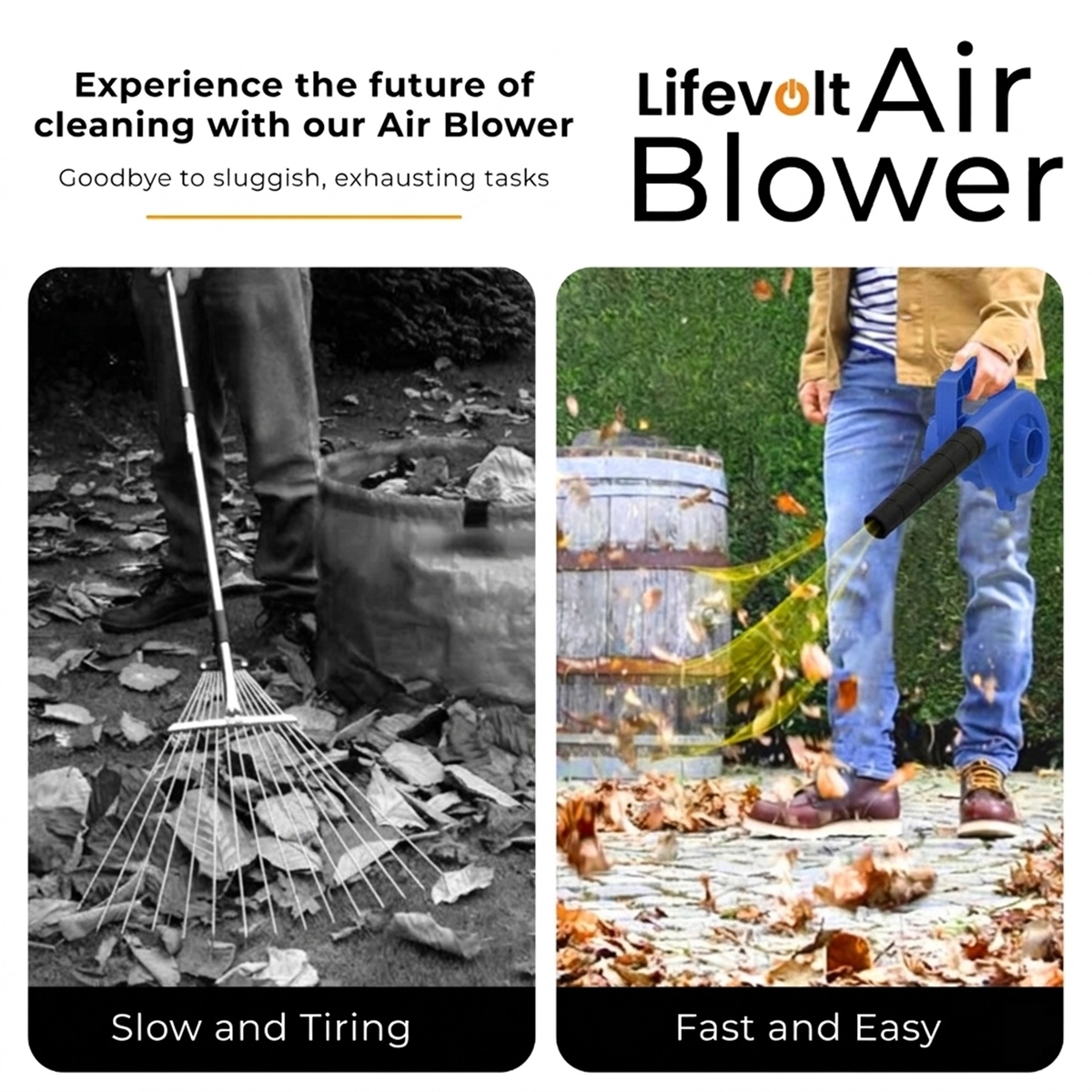 Lifevolt Electric Air Blower 750W High Power Dust Cleaner | 18000 RPM, 230V, 222 km/h Air Speed | 3 Hours Continuous Working | Multi-Purpose Blower for AC, Car, Computer & Workshop Cleaning 5